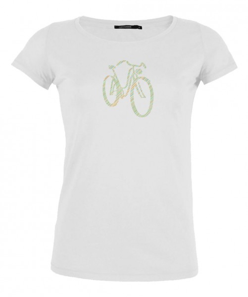 GreenBomb Bike Rainbow Loves T-Shirt Woman
